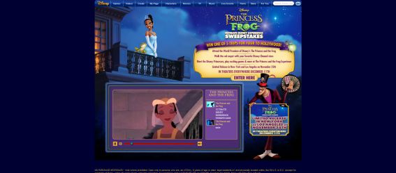 The Princess and the Frog Ultimate Disney Experience Sweepstakes