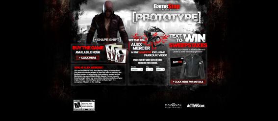 GameStop’s Prototype Sweepstakes GameStop’s Prototype Sweepstakes