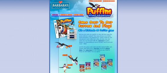 Puffins Cereal Puffins Island Adventure Instant Win Game