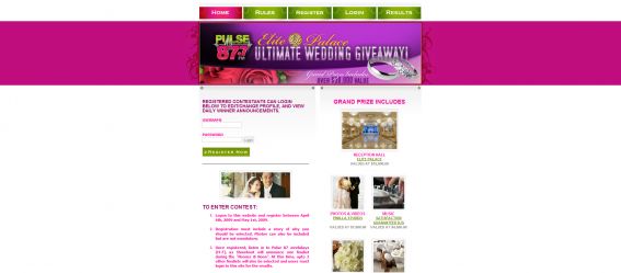 Pulse 87.7 Ultimate Wedding with Elite Palace Contest Pulse 87.7 Ultimate Wedding with Elite Palace Contest