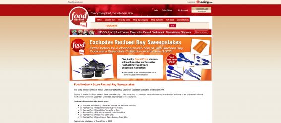 Food Network Store Sweepstakes