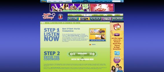 Radio Disney Best Of Both Worlds Sweepstakes