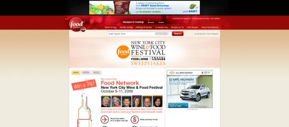 Food Network NYC Wine & Food Festival Sweepstakes