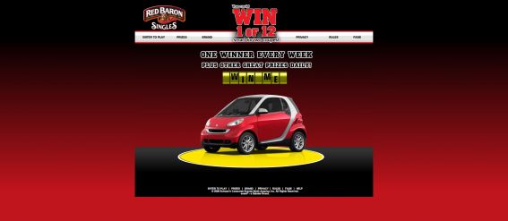 Red Baron Singles Smart fortwo coupes Instant Win Game