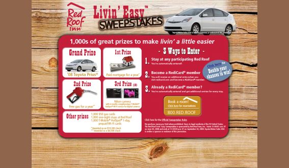 Red Roof Livin’ Easy Sweepstakes