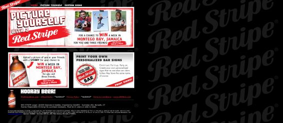 Picture Yourself with a Red Stripe Sweepstakes