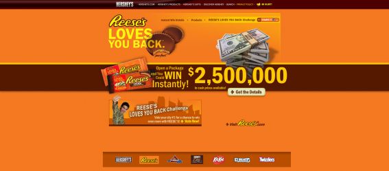 Reese’s Loves You Back Instant Win Game