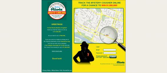Ricola Mystery Cougher Game Ricola Mystery Cougher Game