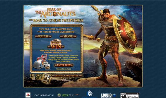 Rise of the Argonauts The Road to Athens Sweepstakes