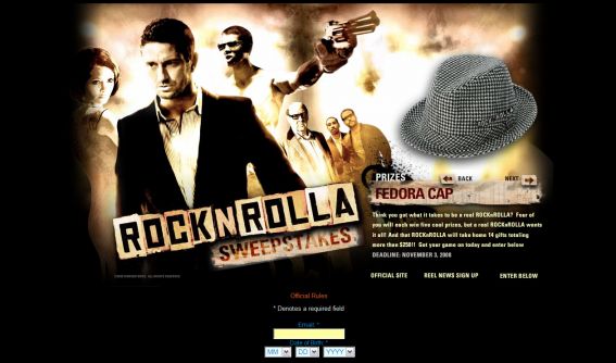 RocknRolla Sweepstakes
