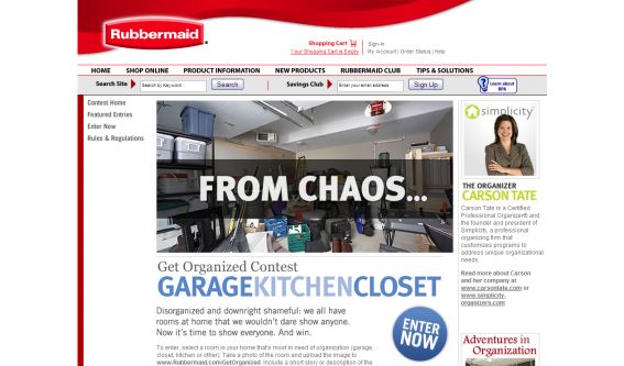 Rubbermaid Get Organized Contest