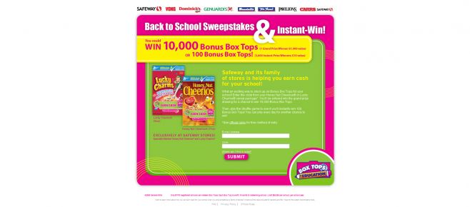 Safeway Back to School Sweepstakes & Instant Win Safeway Back to School Sweepstakes & Instant Win
