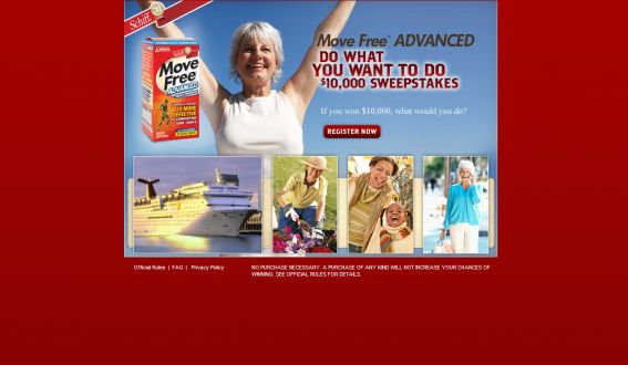 The Move Free Advanced Do What You Want to Do $10,000 Sweepstakes