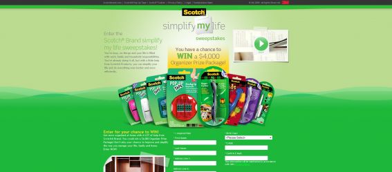 Scotch Brand Simplify My Life Sweepstakes Scotch Brand Simplify My Life Sweepstakes