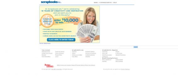 ScrapbooksEtc 10th Anniversary Sweepstakes