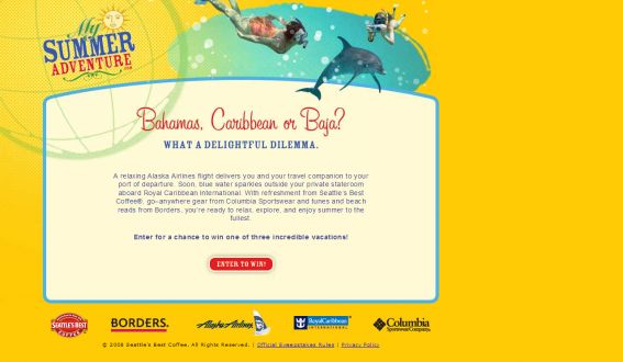 Seattle’s Best Coffee My Summer Adventure Sweepstakes