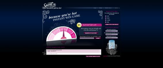 Secret What’s Hot Instant Win Game Secret What’s Hot Instant Win Game