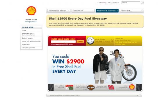 The Shell $2900 Every Day Fuel Giveaway