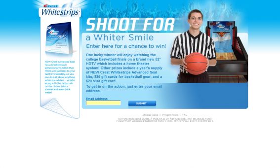 Crest Shoot for a Whiter Smile