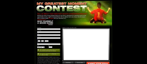 Sports Illustrated My Greatest Moment Contest