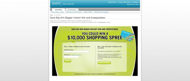Save Big Win Bigger Instant Win and Sweepstakes Save Big Win Bigger Instant Win and Sweepstakes