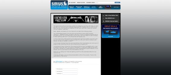 Mandatory Metallica 2009 US Tour Ticket Giveaway