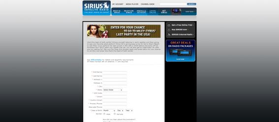 Miley Cyrus Last Party In The USA Sweepstakes