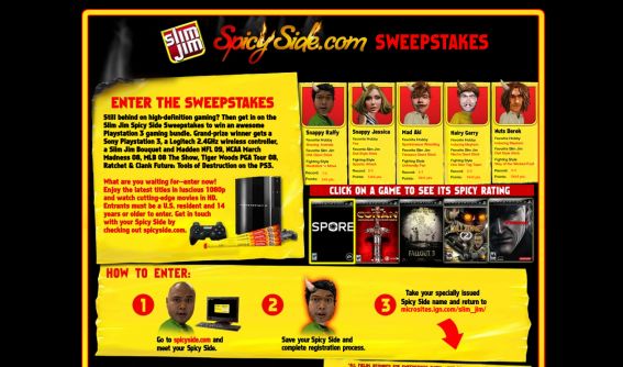 The Slim Jim Spicy Side Sweepstakes