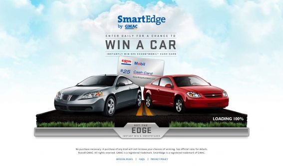 GMAC Get the Edge Instant Win Game & Sweepstakes