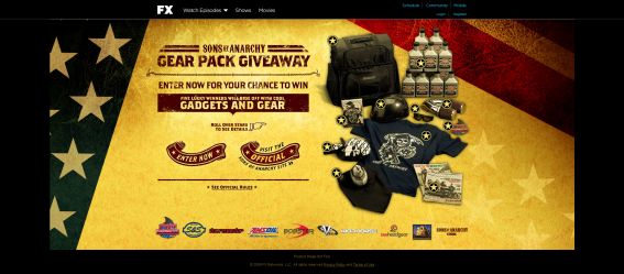 Sons of Anarchy Gear Pack Giveaway Sweepstakes