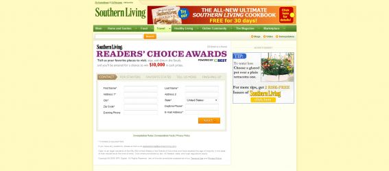 Readers’ Choice Awards 2009 Sweepstakes