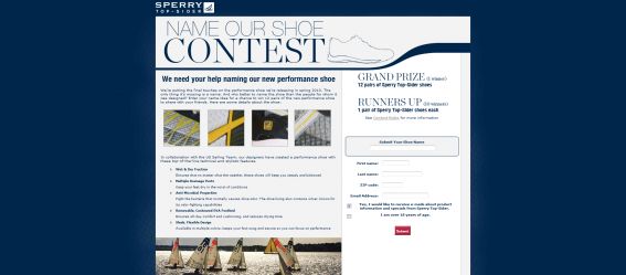 Sperry Top-Sider Name Our Shoe Contest