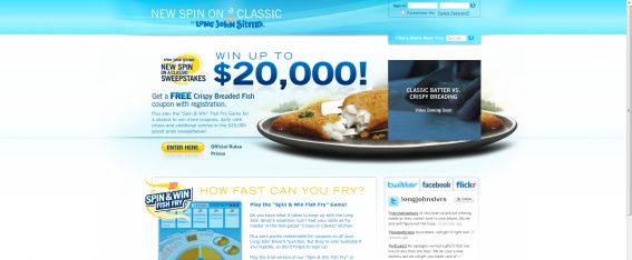Long John Silver’s New Spin on a Classic Sweepstakes Long John Silver’s New Spin on a Classic Sweepstakes