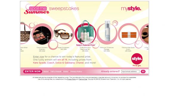 The Spoil Me Sweepstakes