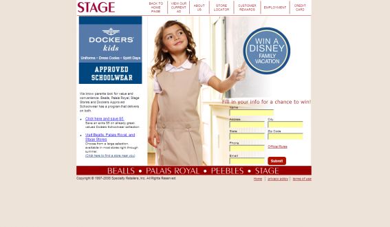Stage-Bealls-Palais Royal Disney Family Vacation Sweepstakes