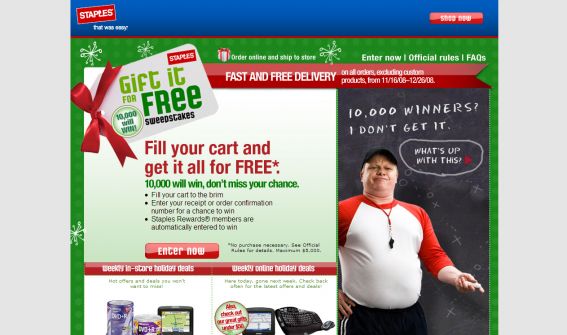 Staples Holiday Promotion