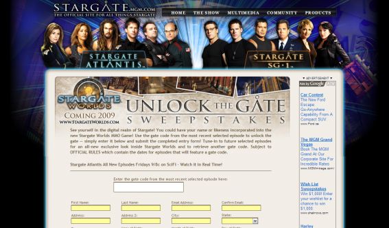 Unlock The Gate Sweepstakes