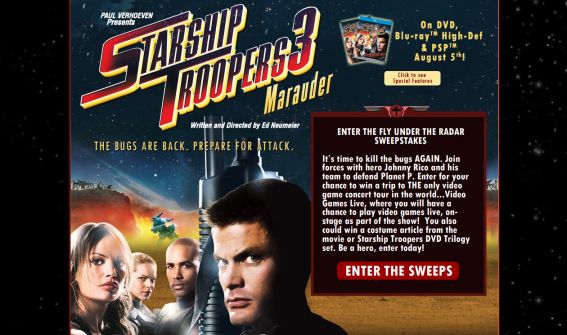 The Starship Troopers 3: Marauder DVD Sweepstakes