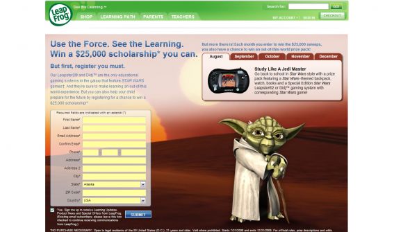 Star Wars Clone Wars Scholarship Sweepstakes