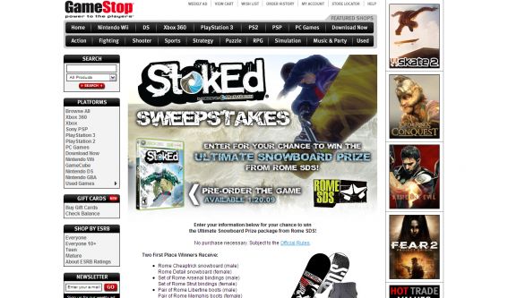 GameStop Stoked Sweepstakes GameStop Stoked Sweepstakes