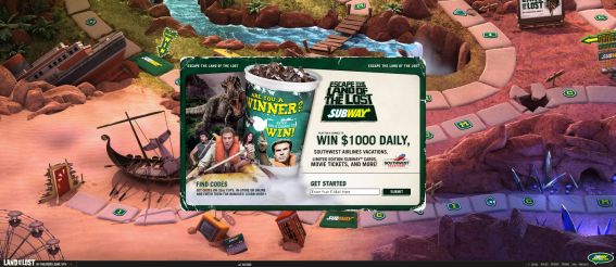 Subway Land of the Lost Promotion