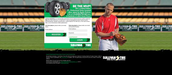 Sullivan Tire MVP Scratch, Match & Win Game