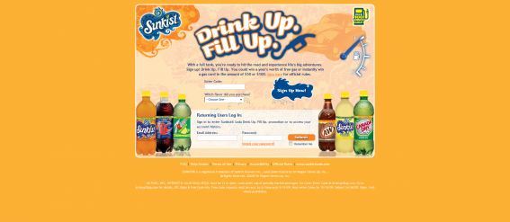 Sunkist Drink Up Fill Up