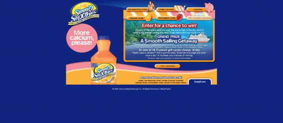 SunnyD Smoothies Smooth Sailing Sweepstakes