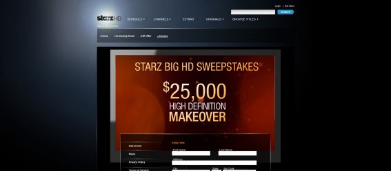Starz Big HD Sweepstakes Starz Big HD Sweepstakes