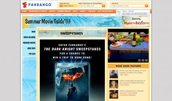 Fandango’s The Dark Knight Sweepstakes