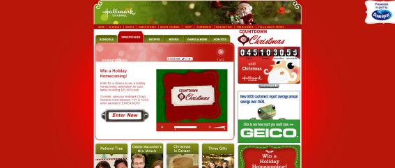 Hallmark Channel Holiday Homecoming Sweepstakes