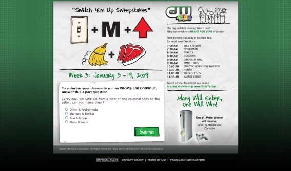 CW4Kids Switch ‘Em Up Sweepstakes CW4Kids Switch ‘Em Up Sweepstakes