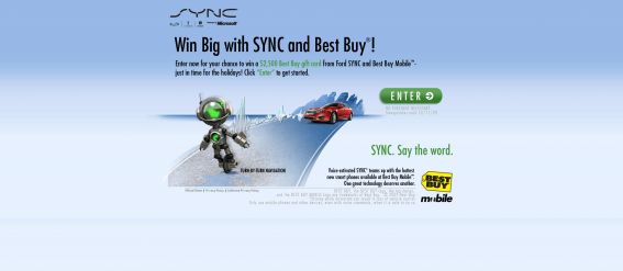 2009 Ford SYNC Sweepstakes