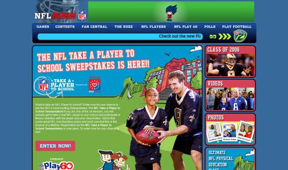 The NFL Take a Player to School Sweepstakes